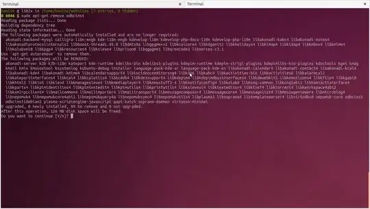 odbcins uninstall failure