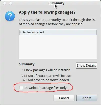 Package Installation Confirmation Dialog
