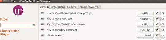 Show Desktop shortcut config