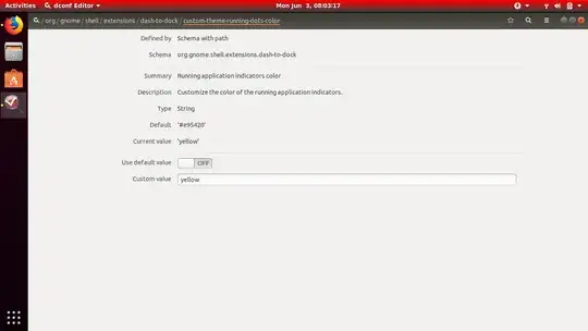 changing the color of "running-dot"