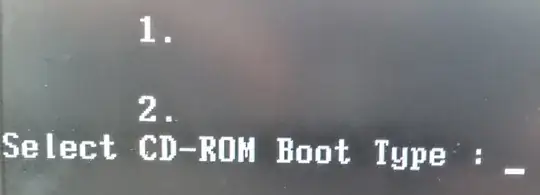Select CD-ROM Boot Type