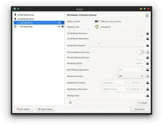Overview page Solaar