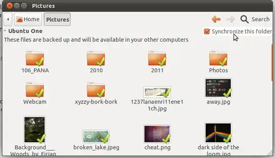 “synchronize this folder” in the nautilus ribbon
