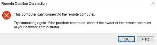 Remote Desktop Connecton ERROR