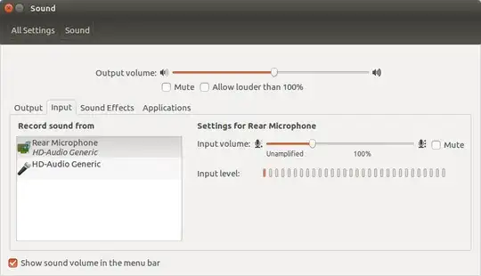 Gnome sound settings