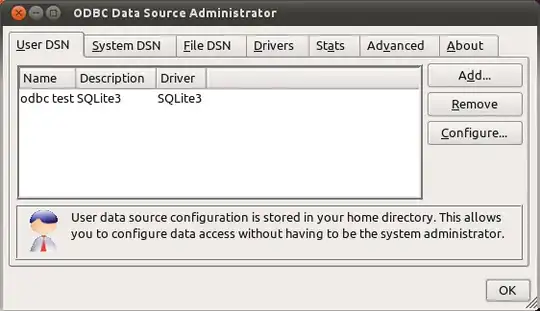 screenshot ODBC Data Source Administrator