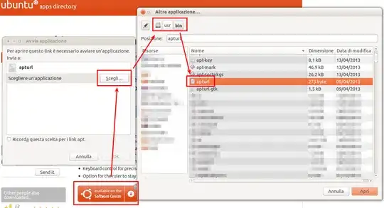 Selecting AptURL to apt links
