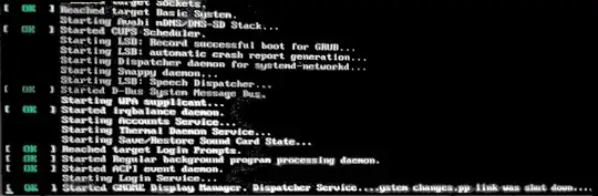 Started GNOME Display Manager. Dispatcher Service... system changes.pp link was shut down....
