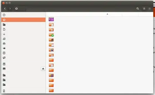 File Manager Window with white text