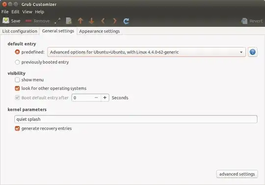 Grub Customizer General settings
