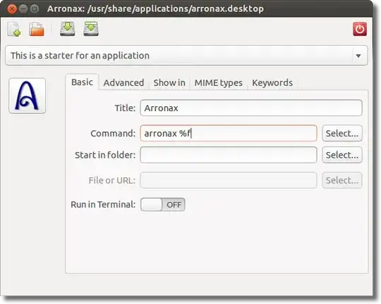 launcher creation dialog