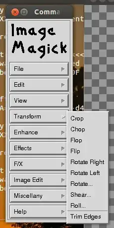 imagemagick transform>crop menu
