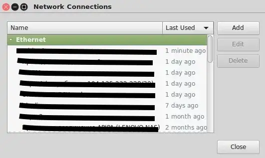 NetworkManager GUI with connections