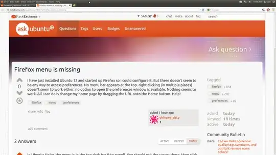 Cursor on the title-bar...