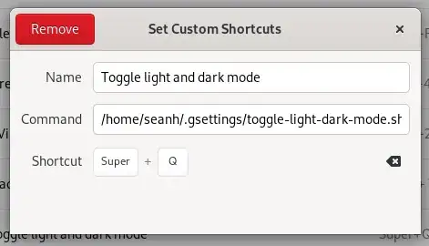 Creating a custom keyboard shortcut for the script