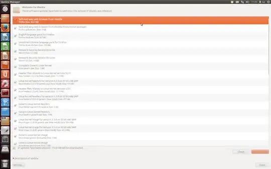 Screenshot for explaining the issue