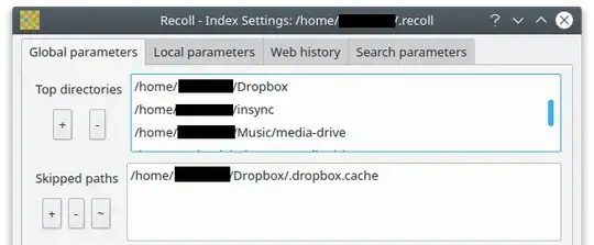 Recoll - Index Settings