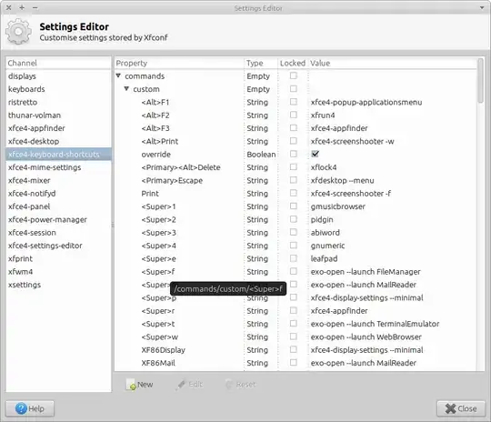 XFCE4 Settings Editor