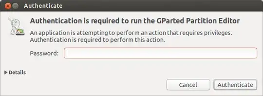 gparted authenticate