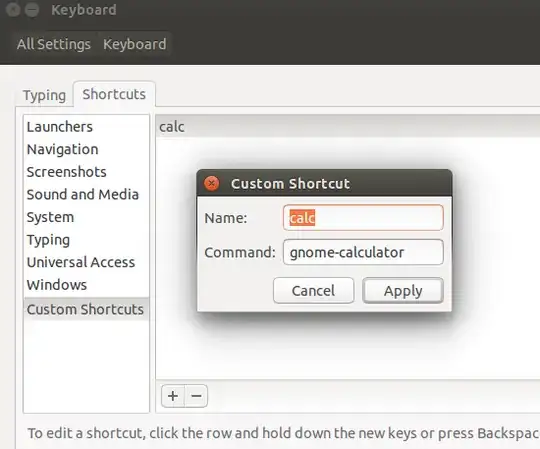 keyboard shortcut