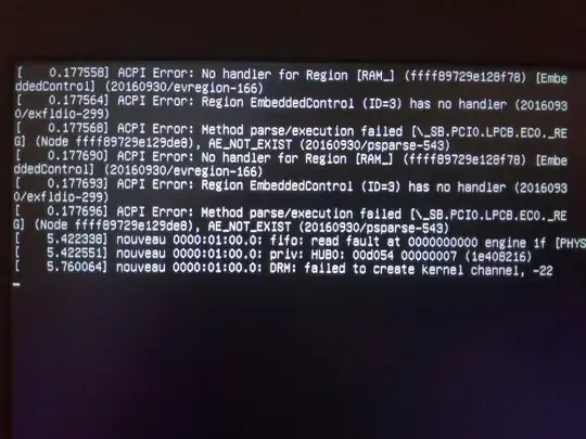ACPI error