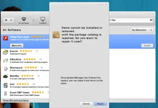 software center error