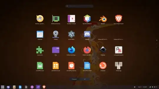 Show Application screen