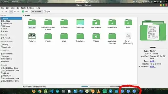 screenshot showing multiple icons