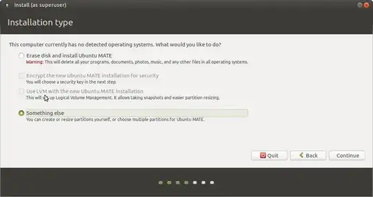 3) Select "Something else" when installing