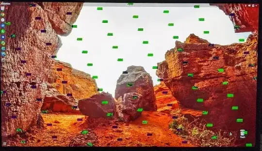 Camera picture of artifacts