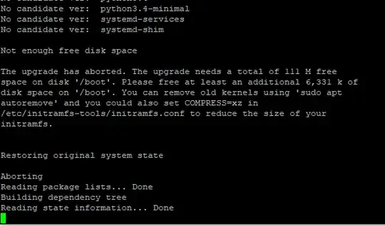 The do-release-upgrade after adding space