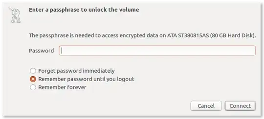 Ubuntu prompts passphrase to unlock volume