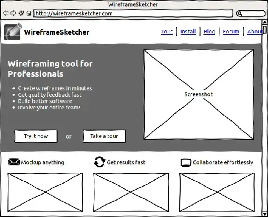 Sample WireframeSketcher mockup