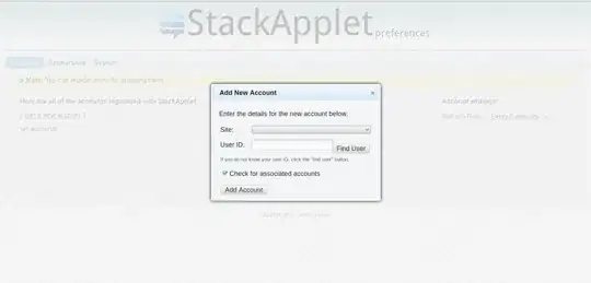 screenshot of a site not being selected.