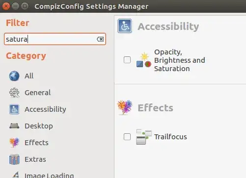Compiz Config Setting Manager