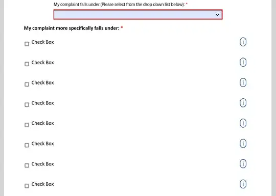 a series of checkboxes, each of which is simply labelled "Check Box"