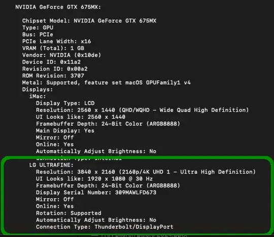 External MacOs - good cable