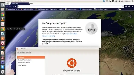 This is screenshot of the primary issue Im having with Chrome