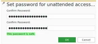 Anydesk unattended access password setting