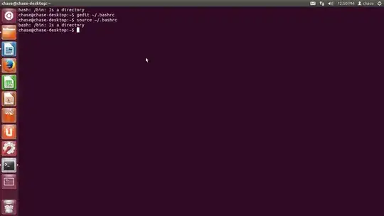 screenshot of terminal