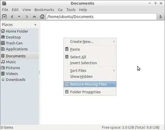 Restore Missing Files in PCManFM