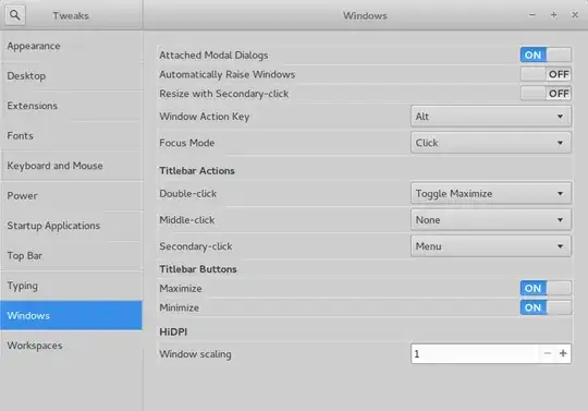 Gnome Tweaks - Windows