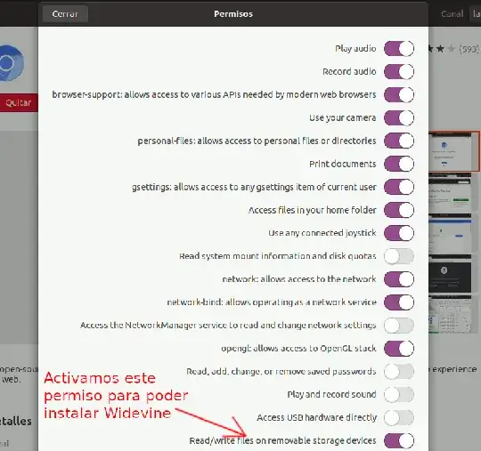 Permissions snap Chromium 2