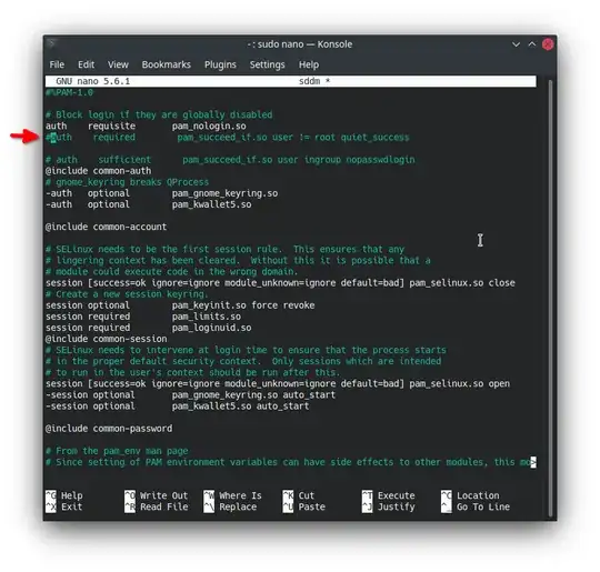 file ./sddm after edit