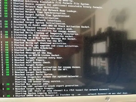 Stuck boot screen