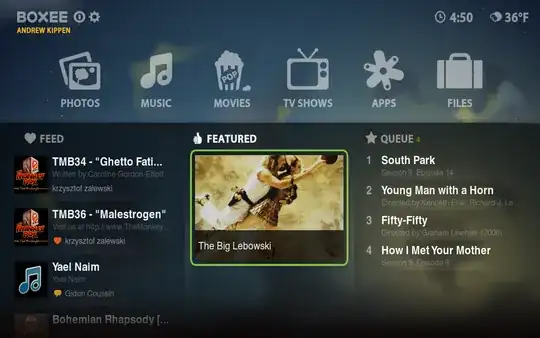 Boxee screenshot