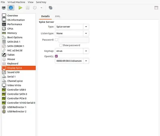 Display spice settings