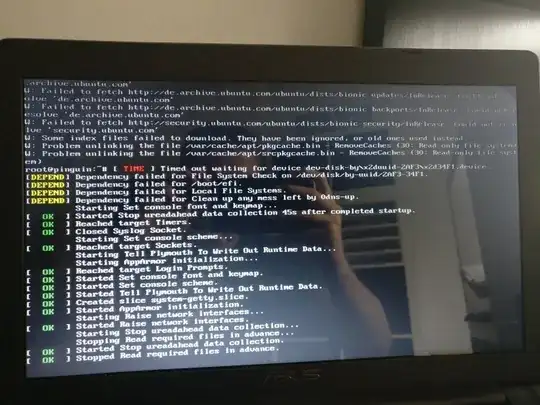 failed boot for /boot/efi