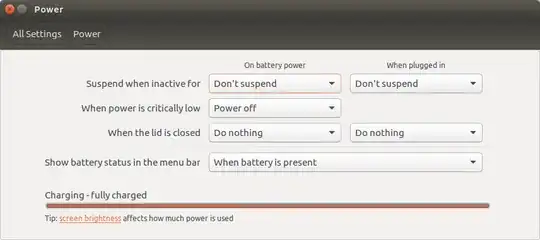 System power settings set to not suspend or sleep