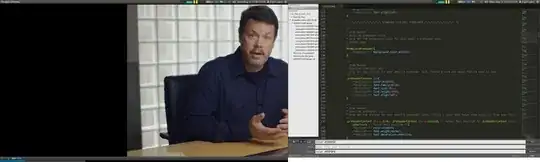 Flash is playing video across both screens